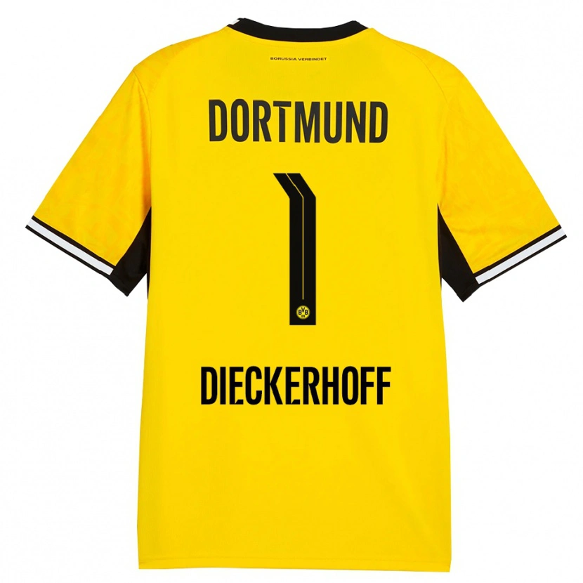 Danxen Damen Max Dieckerhoff #1 Gelb Schwarz Weiß Heimtrikot Trikot 2026/27 T-Shirt Österreich