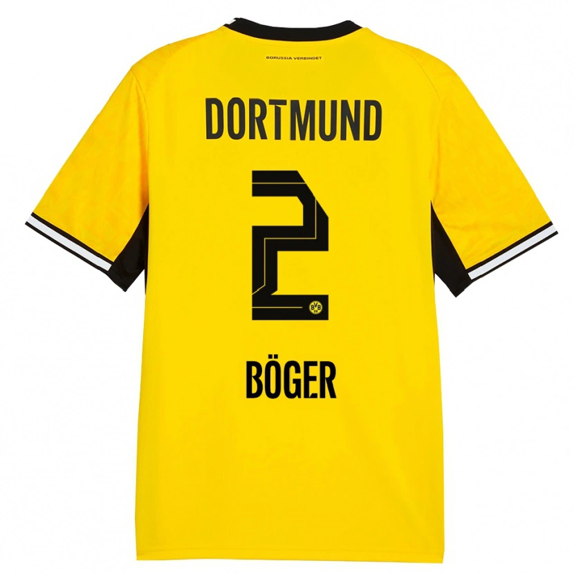 Danxen Damen Mia Böger #2 Gelb Schwarz Weiß Heimtrikot Trikot 2026/27 T-Shirt Österreich