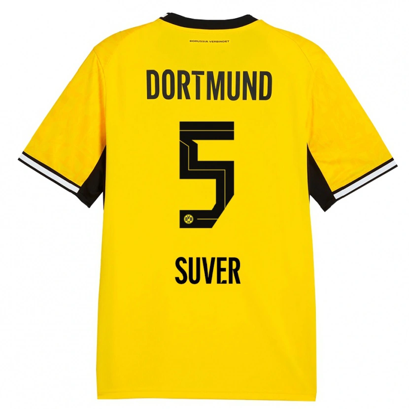Danxen Damen Mario Suver #5 Gelb Schwarz Weiß Heimtrikot Trikot 2026/27 T-Shirt Österreich