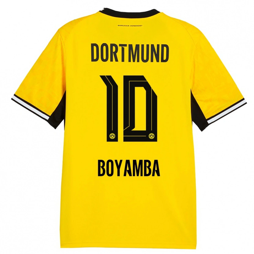 Danxen Damen Joseph Boyamba #10 Gelb Schwarz Weiß Heimtrikot Trikot 2026/27 T-Shirt Österreich