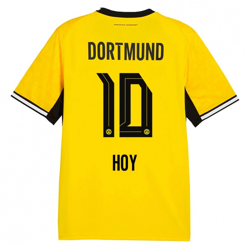 Danxen Damen Justin Hoy #10 Gelb Schwarz Weiß Heimtrikot Trikot 2026/27 T-Shirt Österreich