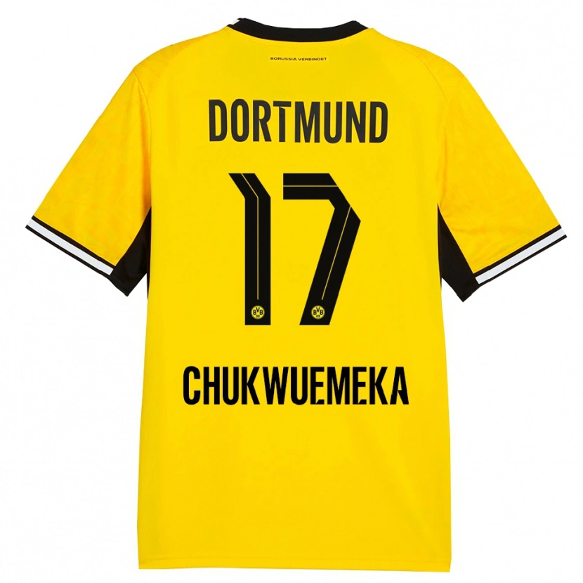 Danxen Damen Carney Chukwuemeka #17 Gelb Schwarz Weiß Heimtrikot Trikot 2026/27 T-Shirt Österreich