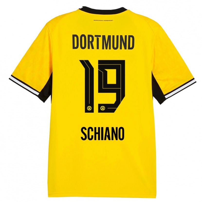 Danxen Damen Emilio Schiano #19 Gelb Schwarz Weiß Heimtrikot Trikot 2026/27 T-Shirt Österreich