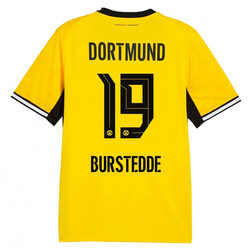 Danxen Damen Joshua Burstedde #19 Gelb Schwarz Weiß Heimtrikot Trikot 2026/27 T-Shirt Österreich