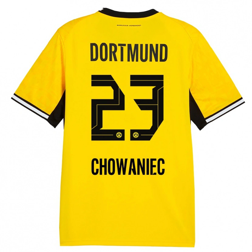 Danxen Damen Jonas Chowaniec #23 Gelb Schwarz Weiß Heimtrikot Trikot 2026/27 T-Shirt Österreich