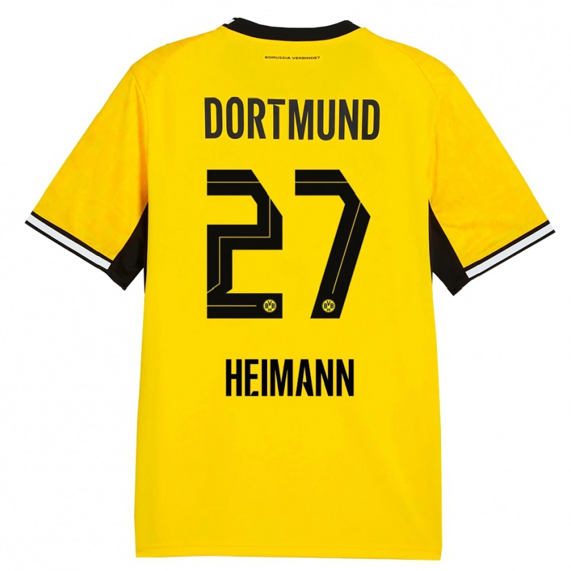 Danxen Damen Wesley Heimann #27 Gelb Schwarz Weiß Heimtrikot Trikot 2026/27 T-Shirt Österreich