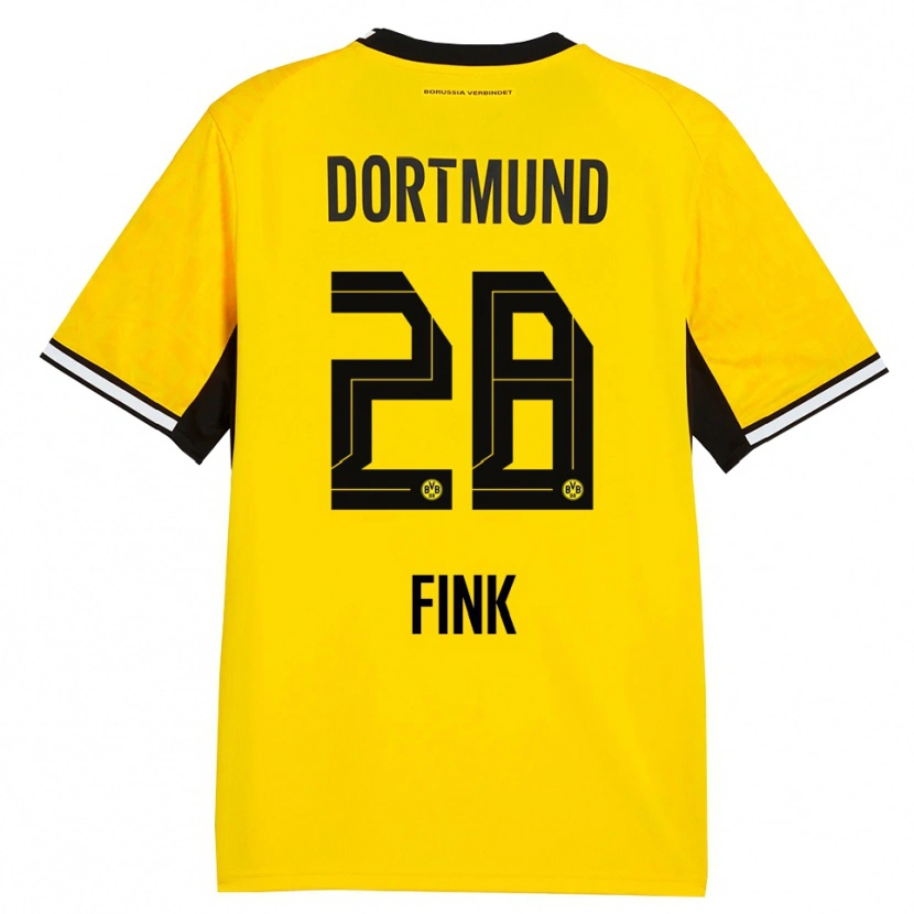 Danxen Damen Bradley Fink #28 Gelb Schwarz Weiß Heimtrikot Trikot 2026/27 T-Shirt Österreich