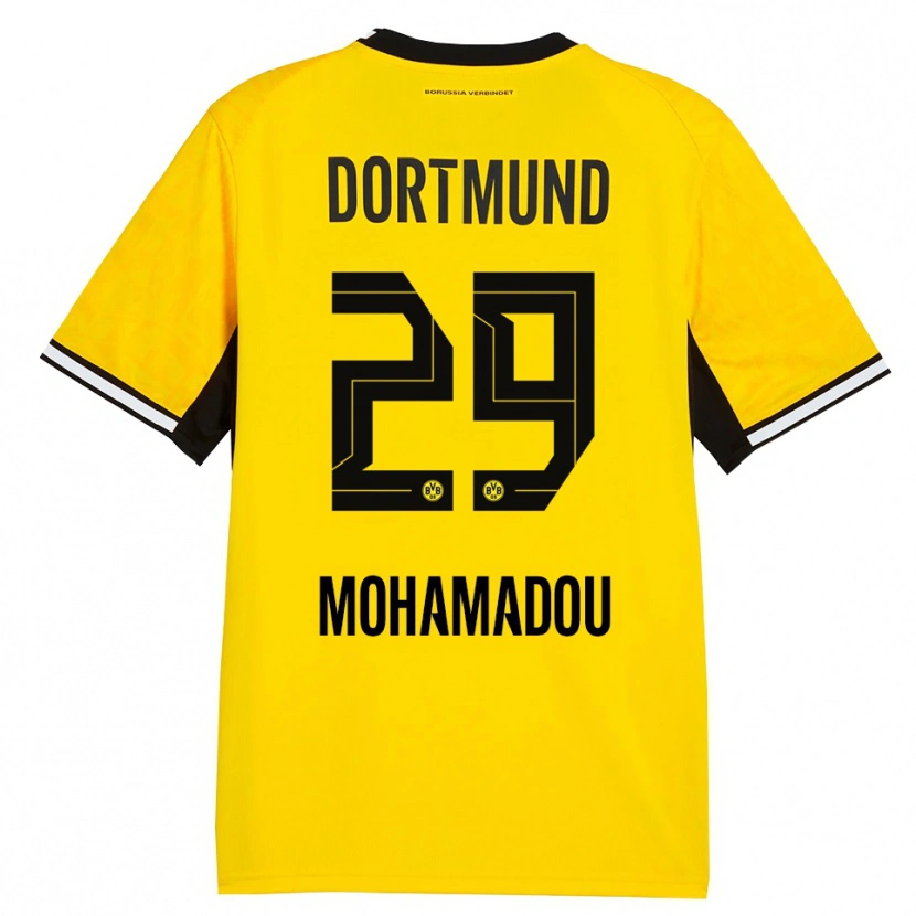 Danxen Damen Hamzath Mohamadou #29 Gelb Schwarz Weiß Heimtrikot Trikot 2026/27 T-Shirt Österreich