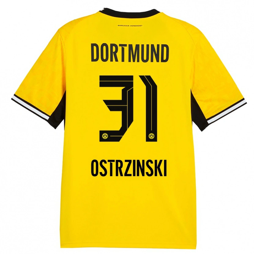 Danxen Damen Silas Ostrzinski #31 Gelb Schwarz Weiß Heimtrikot Trikot 2026/27 T-Shirt Österreich