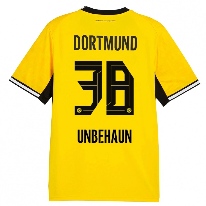 Danxen Damen Luca Unbehaun #38 Gelb Schwarz Weiß Heimtrikot Trikot 2026/27 T-Shirt Österreich