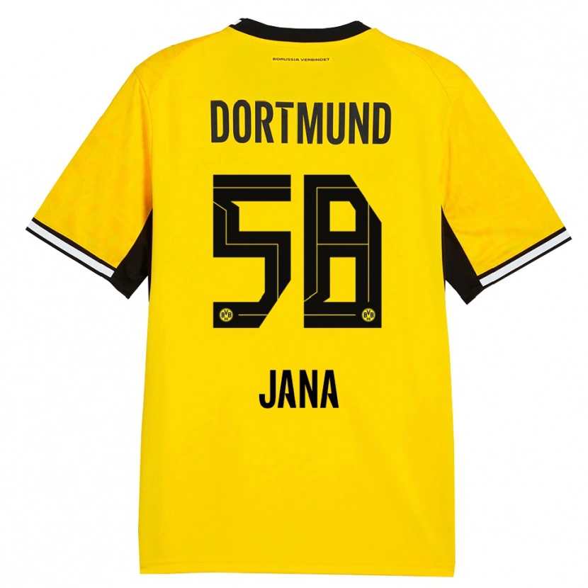 Danxen Damen Nordberg Jana #58 Gelb Schwarz Weiß Heimtrikot Trikot 2026/27 T-Shirt Österreich