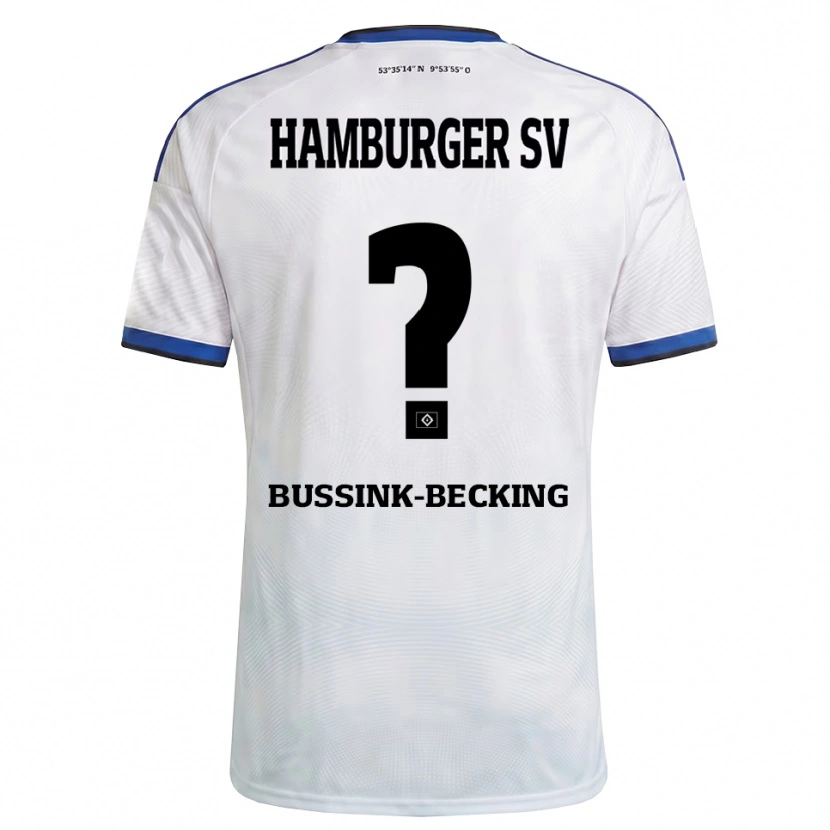 Danxen Damen Piet-Luis Bussink-Becking #0 Weiß Schwarz Blau Heimtrikot Trikot 2026/27 T-Shirt Österreich