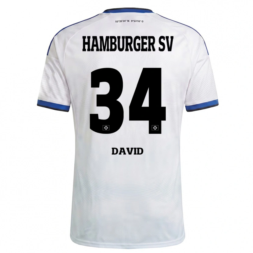 Danxen Damen Jonas David #34 Weiß Schwarz Blau Heimtrikot Trikot 2026/27 T-Shirt Österreich