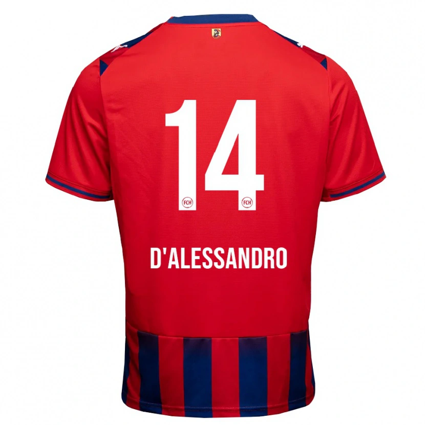 Danxen Damen Aldo D'alessandro #14 Königsblau Weiß Rot Heimtrikot Trikot 2026/27 T-Shirt Österreich