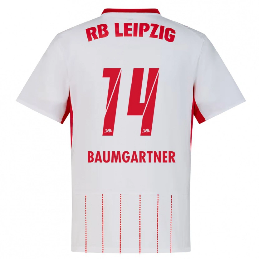Danxen Damen Christoph Baumgartner #14 Rot Weiß Gelb Heimtrikot Trikot 2026/27 T-Shirt Österreich
