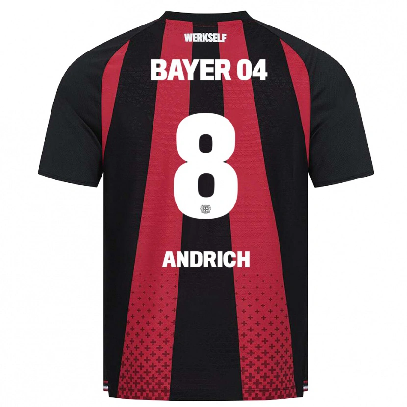 Danxen Damen Robert Andrich #8 Schwarz Weiß Rot Heimtrikot Trikot 2026/27 T-Shirt Österreich