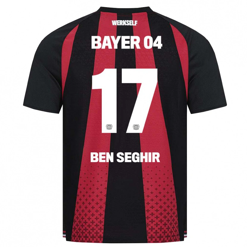 Danxen Damen Eliesse Ben Seghir #17 Schwarz Weiß Rot Heimtrikot Trikot 2026/27 T-Shirt Österreich