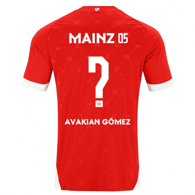 Danxen Damen Román Avakian Gómez #0 Rot Weiß Heimtrikot Trikot 2026/27 T-Shirt Österreich