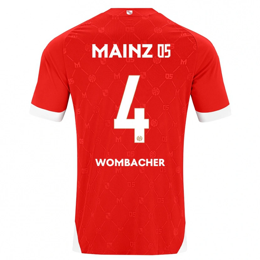 Danxen Damen Fynn Wombacher #4 Rot Weiß Heimtrikot Trikot 2026/27 T-Shirt Österreich