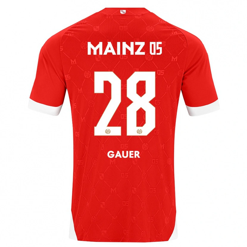 Danxen Damen Luke Gauer #28 Rot Weiß Heimtrikot Trikot 2026/27 T-Shirt Österreich
