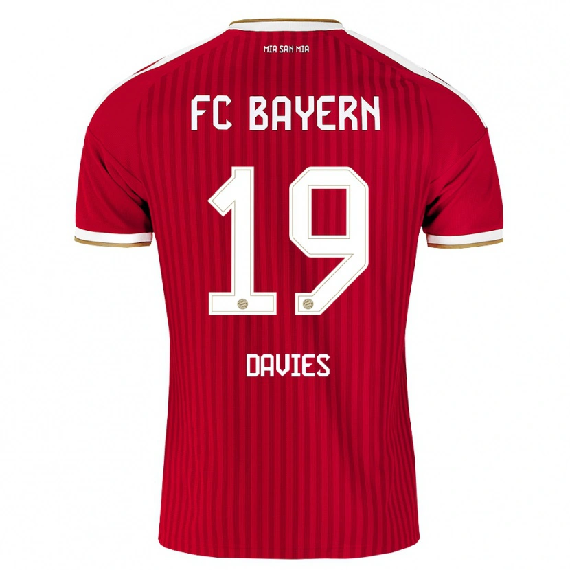 Danxen Damen Alphonso Davies #19 Rot Weiß Blau Heimtrikot Trikot 2026/27 T-Shirt Österreich
