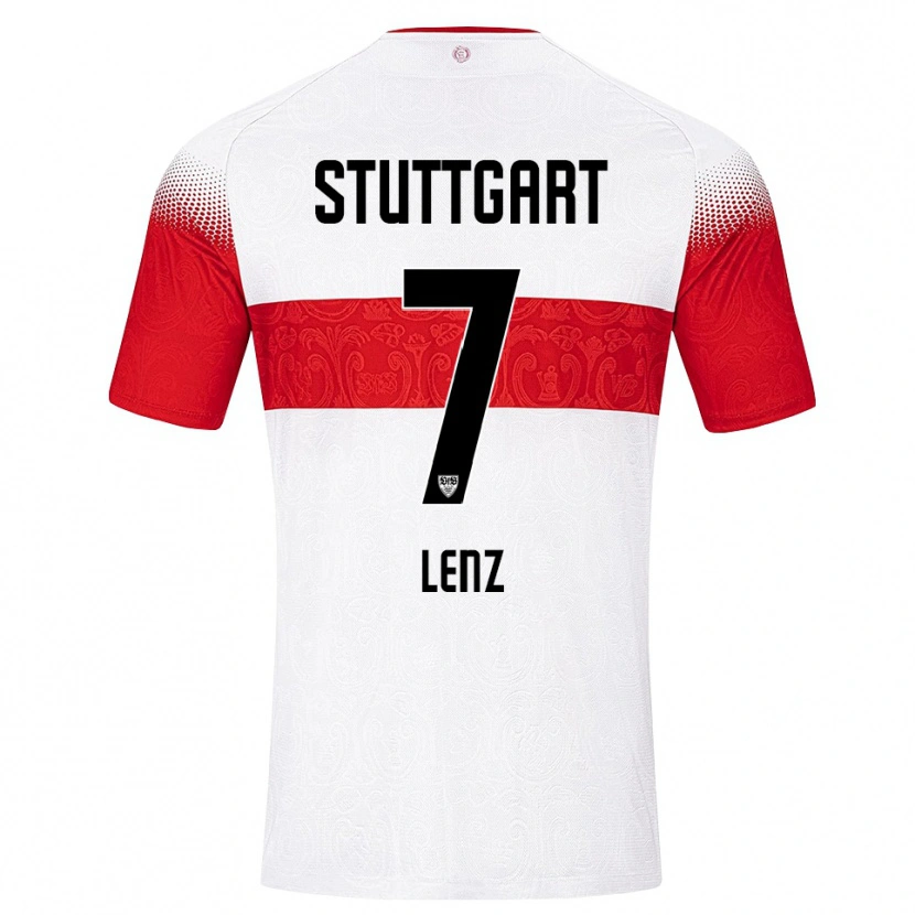 Danxen Damen Vadim Lenz #7 Weiß Rot Gelb Heimtrikot Trikot 2026/27 T-Shirt Österreich