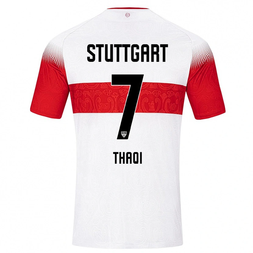 Danxen Damen Arlind Thaqi #7 Weiß Rot Gelb Heimtrikot Trikot 2026/27 T-Shirt Österreich