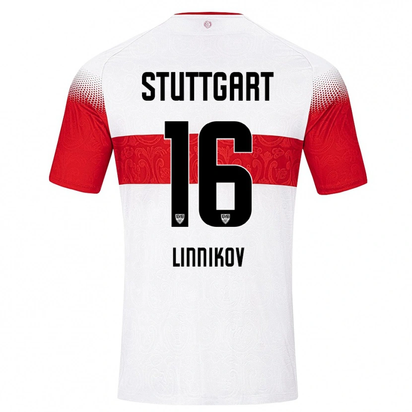 Danxen Damen Vsevolod Linnikov #16 Weiß Rot Gelb Heimtrikot Trikot 2026/27 T-Shirt Österreich