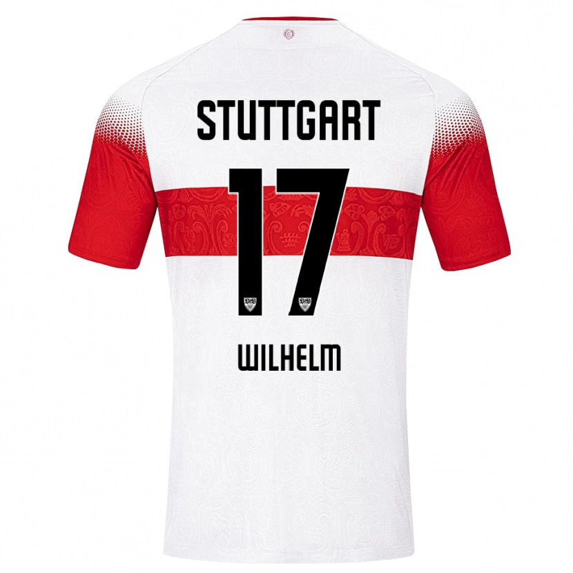 Danxen Damen Julian Wilhelm #17 Weiß Rot Gelb Heimtrikot Trikot 2026/27 T-Shirt Österreich