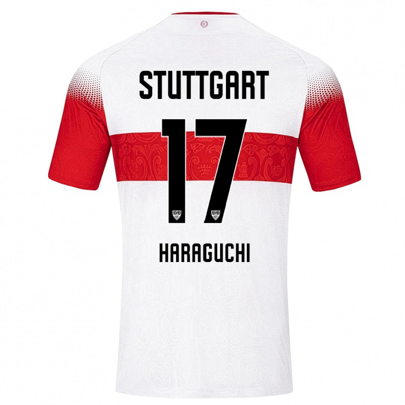 Danxen Damen Genki Haraguchi #17 Weiß Rot Gelb Heimtrikot Trikot 2026/27 T-Shirt Österreich