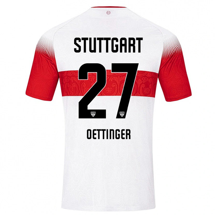 Danxen Damen Jannik Oettinger #27 Weiß Rot Gelb Heimtrikot Trikot 2026/27 T-Shirt Österreich
