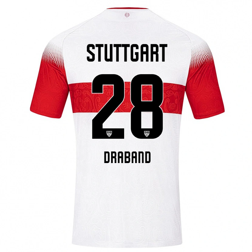 Danxen Damen Dominik Draband #28 Weiß Rot Gelb Heimtrikot Trikot 2026/27 T-Shirt Österreich