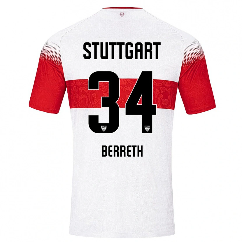 Danxen Damen Luca Berreth #34 Weiß Rot Gelb Heimtrikot Trikot 2026/27 T-Shirt Österreich