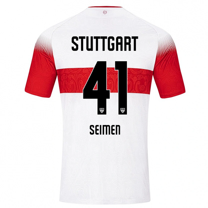 Danxen Damen Dennis Seimen #41 Weiß Rot Gelb Heimtrikot Trikot 2026/27 T-Shirt Österreich