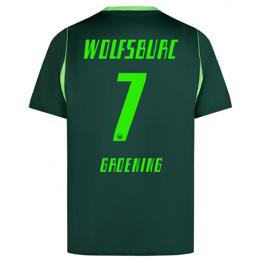 Danxen Damen Aaron Groening #7 Dunkelgrün Weiß Heimtrikot Trikot 2026/27 T-Shirt Österreich
