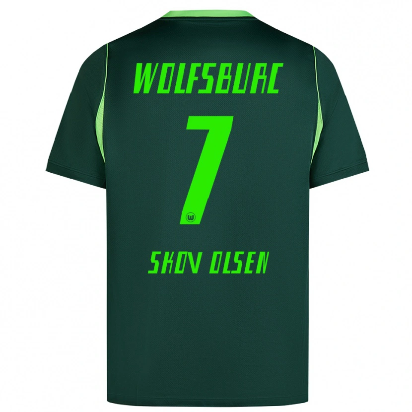 Danxen Damen Andreas Skov Olsen #7 Dunkelgrün Weiß Heimtrikot Trikot 2026/27 T-Shirt Österreich