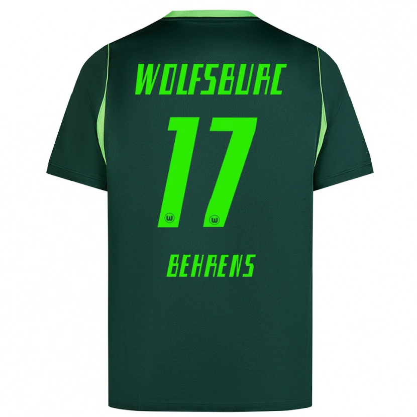 Danxen Damen Kevin Behrens #17 Dunkelgrün Weiß Heimtrikot Trikot 2026/27 T-Shirt Österreich