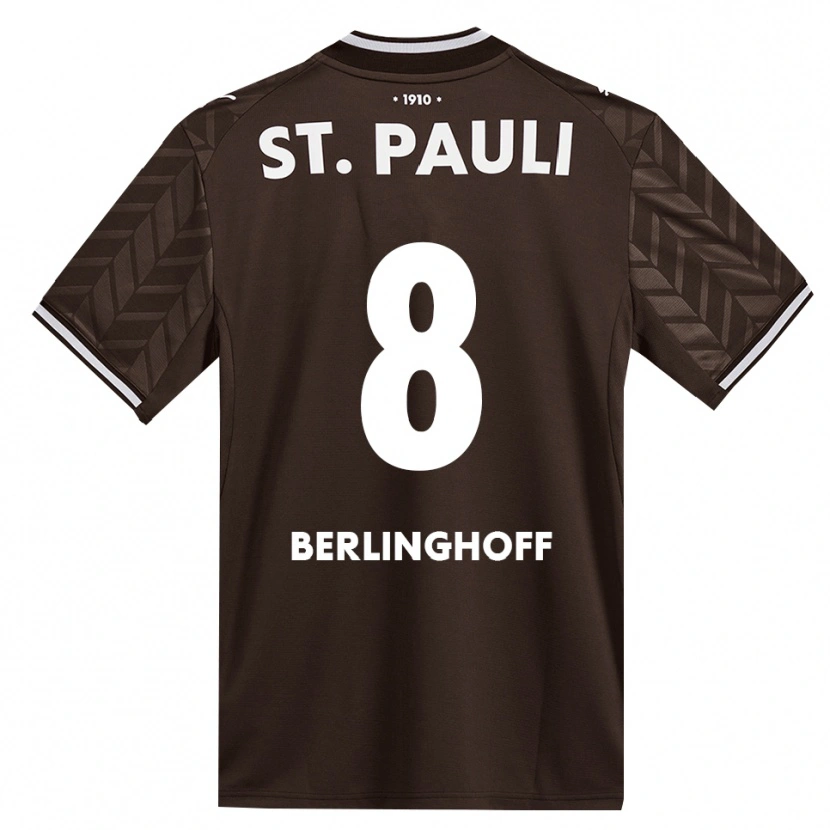 Danxen Damen Marlene Berlinghoff #8 Kaffee Weiß Heimtrikot Trikot 2026/27 T-Shirt Österreich
