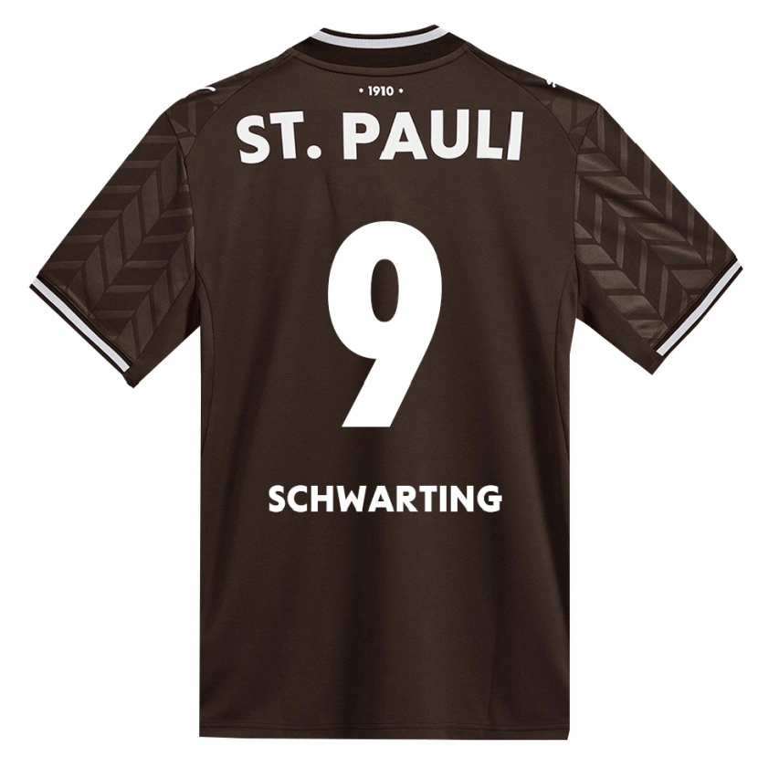 Danxen Damen Dominik Schwarting #9 Kaffee Weiß Heimtrikot Trikot 2026/27 T-Shirt Österreich