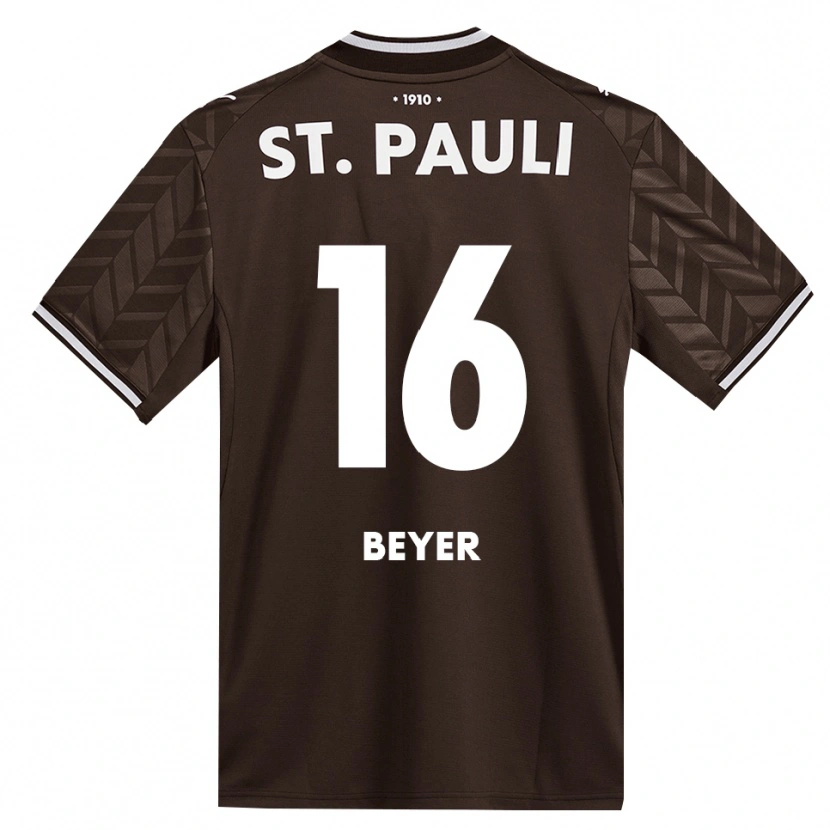 Danxen Damen Lasse Beyer #16 Kaffee Weiß Heimtrikot Trikot 2026/27 T-Shirt Österreich