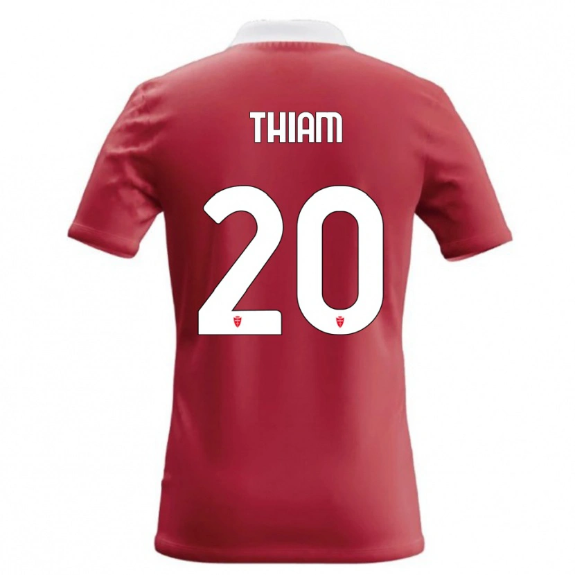 Danxen Damen Demba Thiam #20 Rot Weiß Heimtrikot Trikot 2026/27 T-Shirt Österreich
