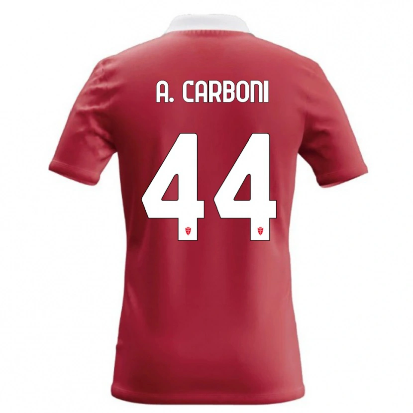 Danxen Damen Andrea Carboni #44 Rot Weiß Heimtrikot Trikot 2026/27 T-Shirt Österreich
