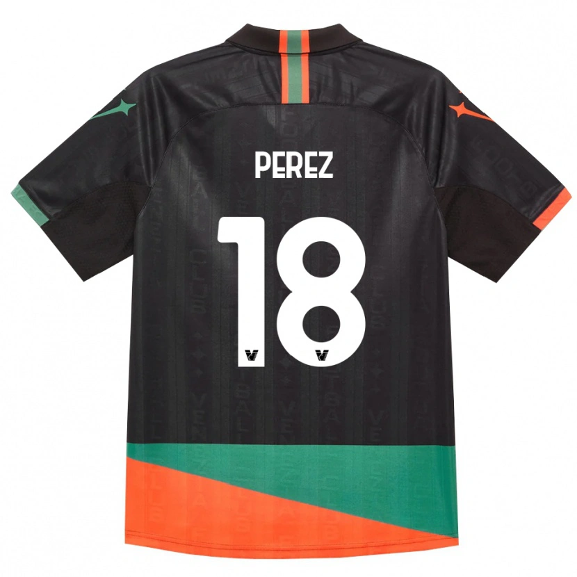 Danxen Damen Ricardo Perez #18 Schwarz Orange Grün Heimtrikot Trikot 2026/27 T-Shirt Österreich