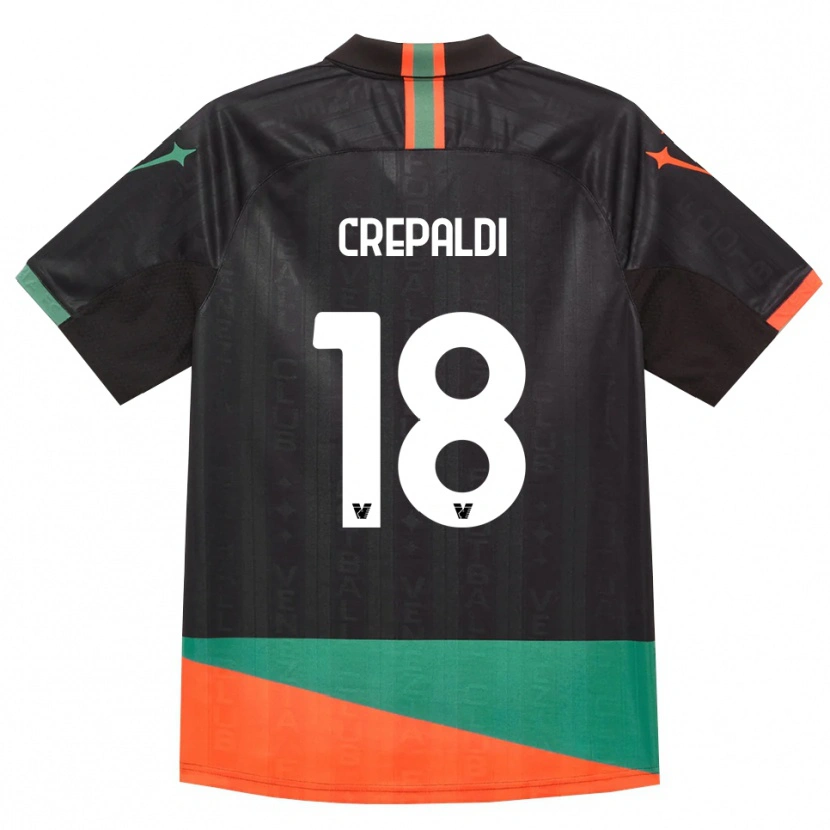 Danxen Damen Nicolò Crepaldi #18 Schwarz Orange Grün Heimtrikot Trikot 2026/27 T-Shirt Österreich