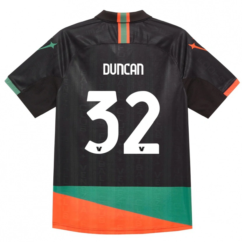 Danxen Damen Alfred Duncan #32 Schwarz Orange Grün Heimtrikot Trikot 2026/27 T-Shirt Österreich
