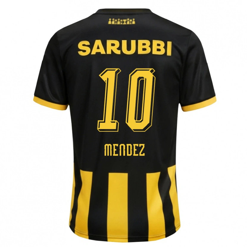 Danxen Damen Kevin Méndez #10 Schwarz Gelb Heimtrikot Trikot 2026/27 T-Shirt Österreich