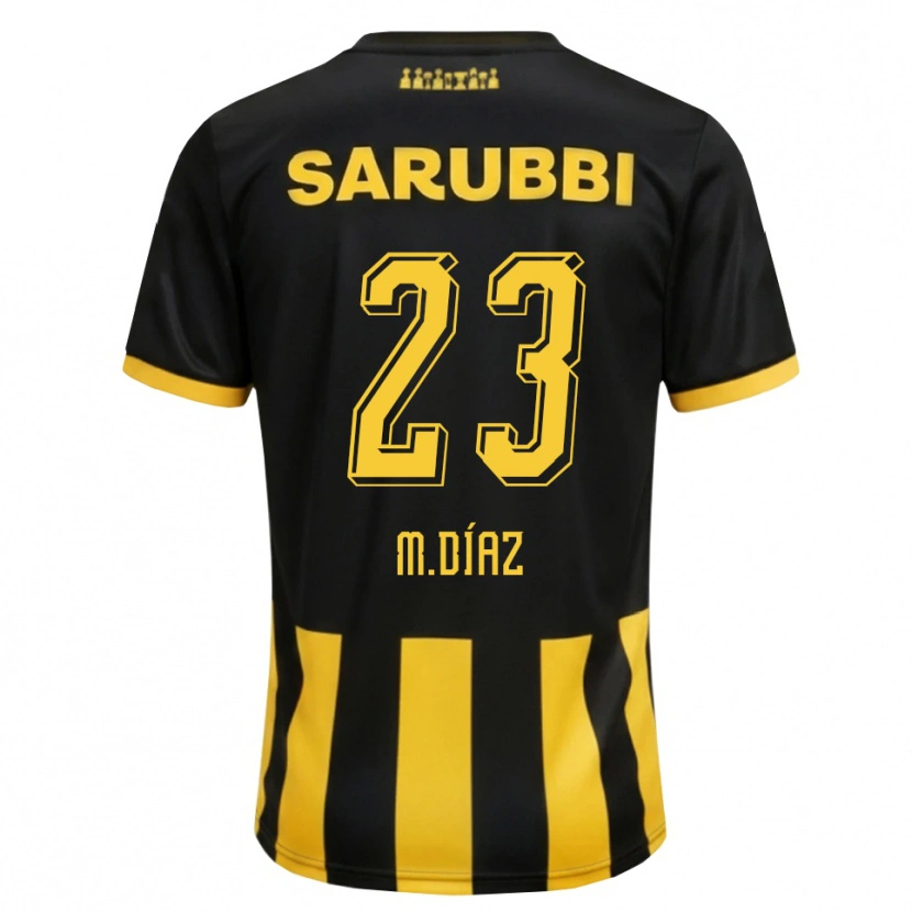 Danxen Damen Mateo Díaz #23 Schwarz Gelb Heimtrikot Trikot 2026/27 T-Shirt Österreich