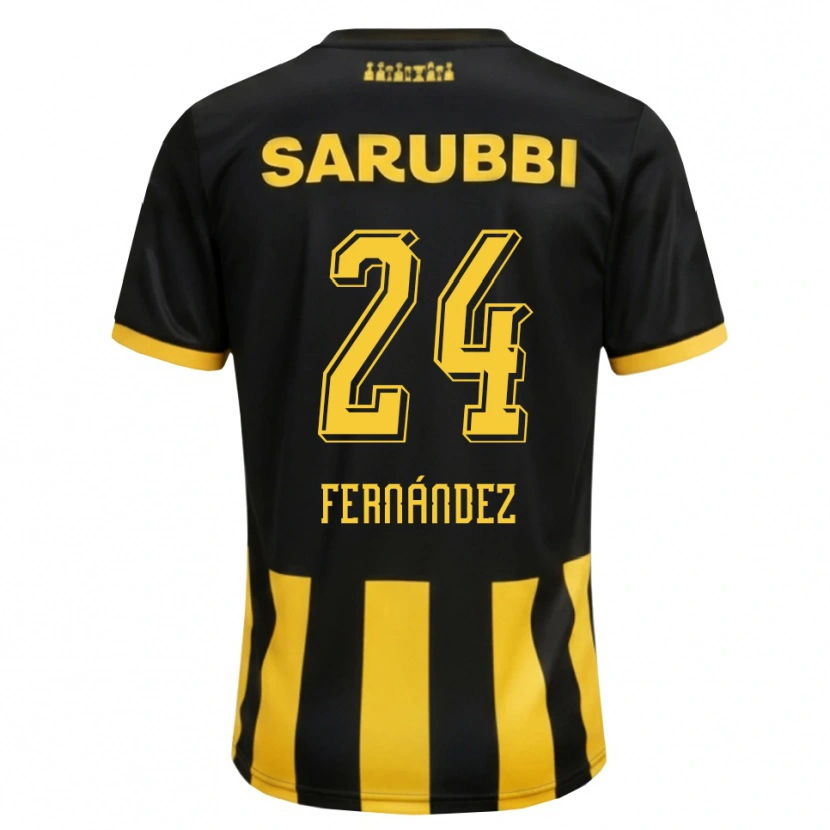 Danxen Damen Faustino Fernández #24 Schwarz Gelb Heimtrikot Trikot 2026/27 T-Shirt Österreich