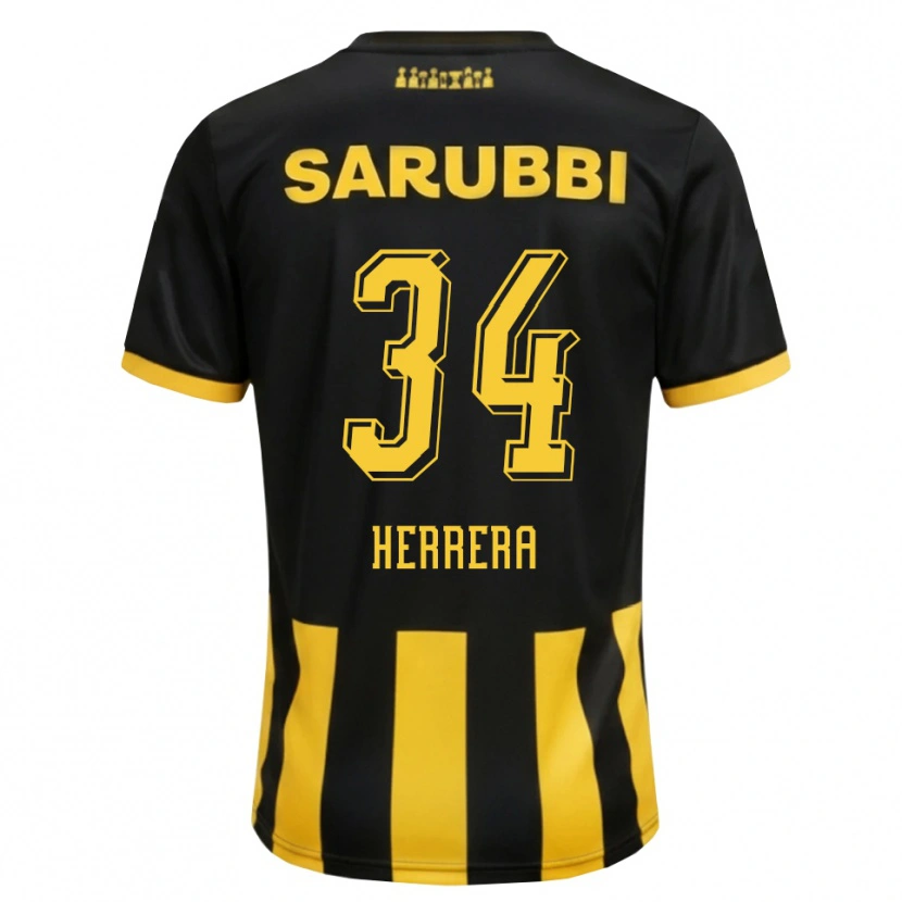 Danxen Damen Nahuel Herrera #34 Schwarz Gelb Heimtrikot Trikot 2026/27 T-Shirt Österreich