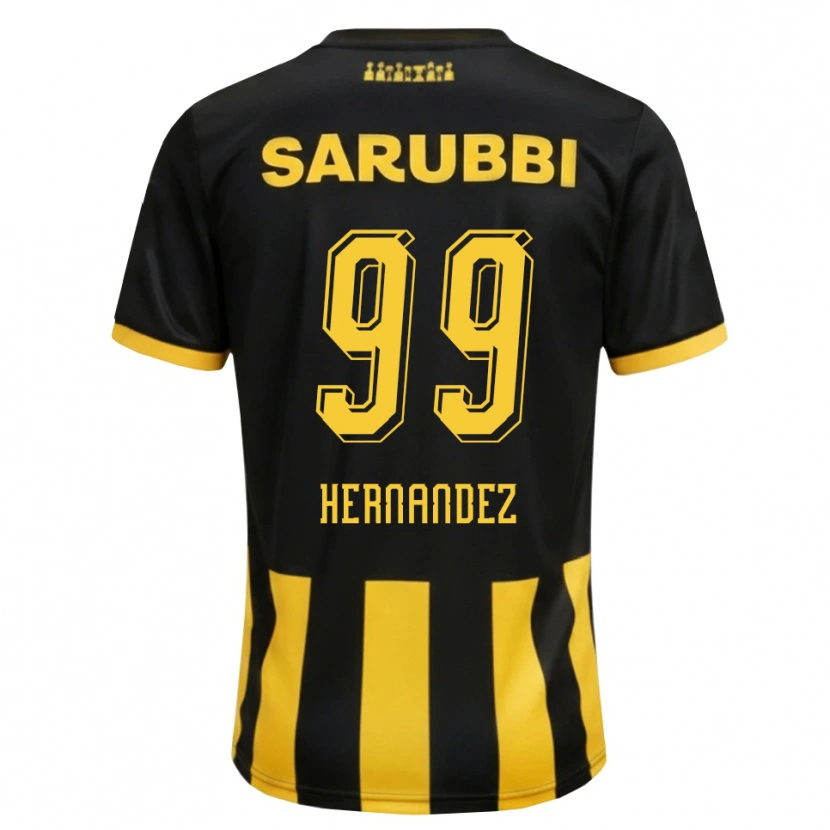 Danxen Damen Abel Hernández #99 Schwarz Gelb Heimtrikot Trikot 2026/27 T-Shirt Österreich